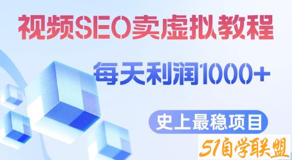 视频Seo出售虚拟产品每天稳定2-5单利润1000+史上最稳定私域变现项目【揭秘】