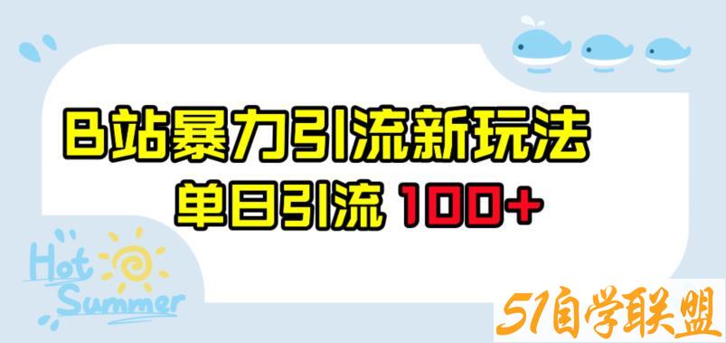 B站暴力引流新玩法，单日引流100+【揭秘】百度网盘下载